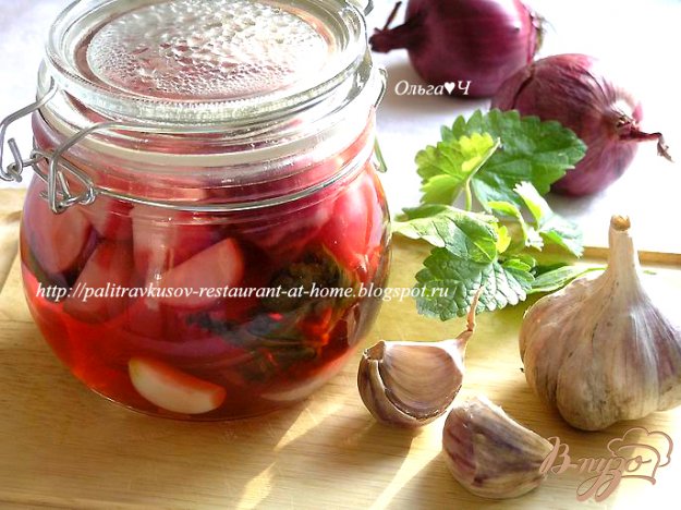 Рецепт Маринованные овощи с мелиссой
