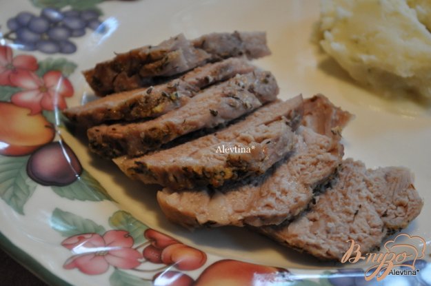 Рецепт Свиная вырезка с тимьяном и чесноком