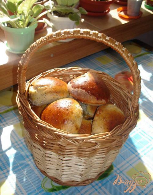 Корзинка маковых булочек Корзинка маковых булочек