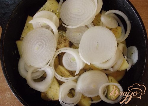 Гарнир из печеного картофеля с заправкой Гарнир из печеного картофеля с заправкой