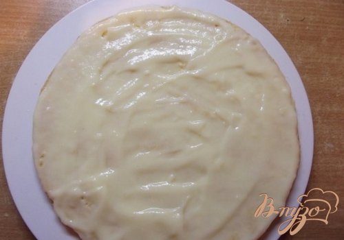 Торт с фруктами и заварным кремом Торт с фруктами и заварным кремом