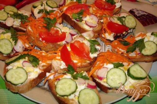 Овощные гренки Овощные гренки