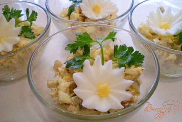 Рецепт Салат куриный с грибами