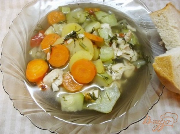 Рецепт Куриный суп с помидорами