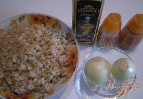 Перловые котлеты с луком Перловые котлеты с луком