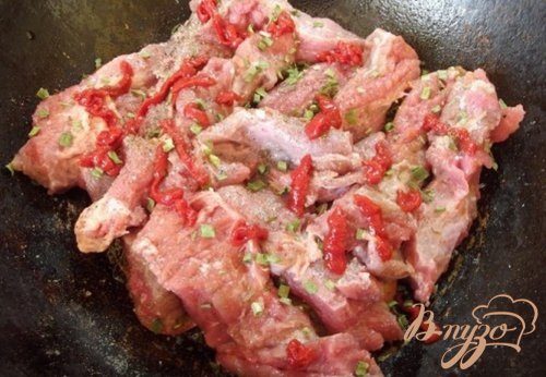 Мясо запеченное с помидорами Мясо запеченное с помидорами