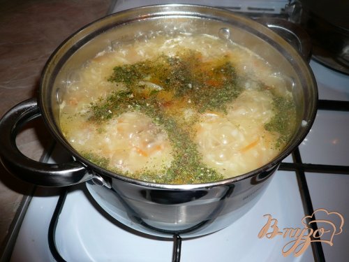 Суп с капустой и рисом Суп с капустой и рисом