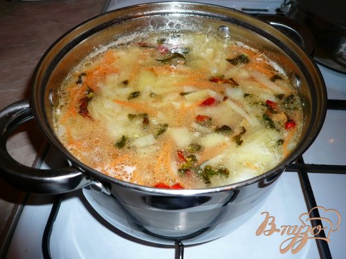 Суп с капустой и рисом Суп с капустой и рисом