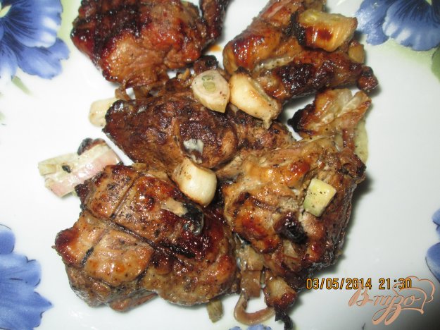 Рецепт Мясо свинины на костре