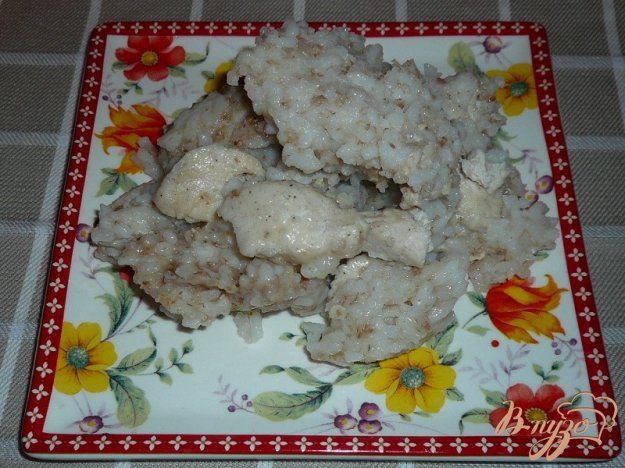Рецепт Каша рисово-овсяная с курочкой