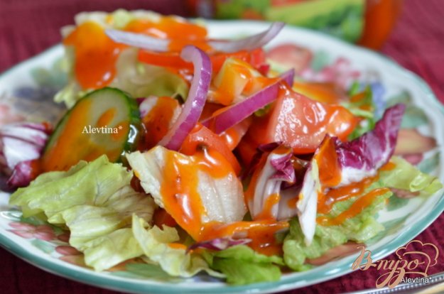 Рецепт Легкий овощной салат