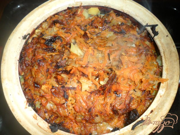Рецепт Тушенный картофель в горшочке с свиными ребрами