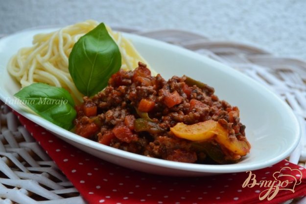 Рецепт Мясной соус к пасте со сладким перцем