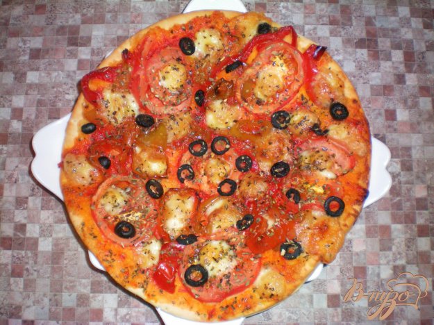 Рецепт Пицца с моцареллой