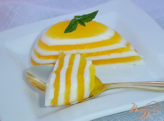 Рецепт Молочно-апельсиновое желе