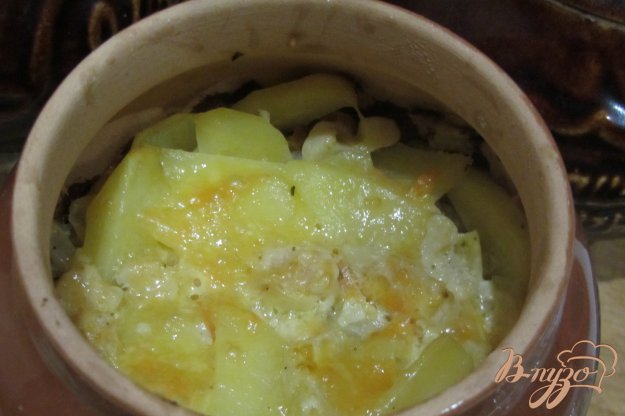 Рецепт Картофель запечный в горшочках с шафраном.