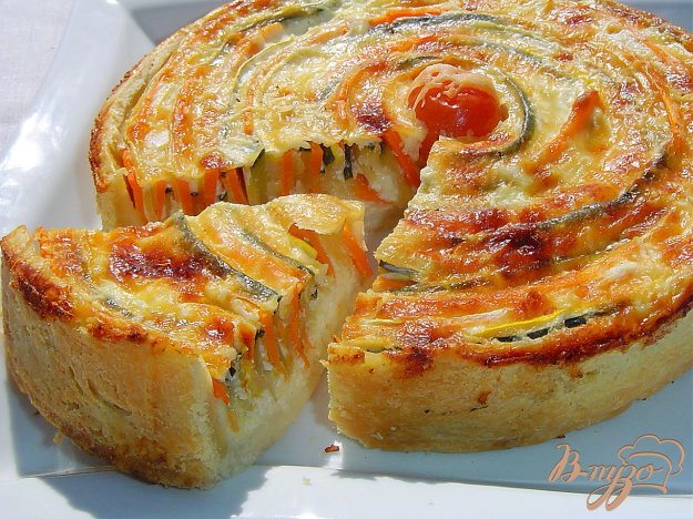Рецепт Овощной пирог «Осеннее солнце»