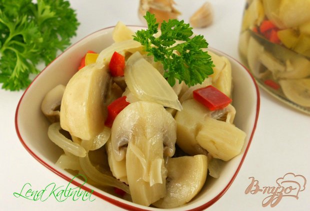 Вкусные маринованные шампиньоны Вкусные маринованные шампиньоны