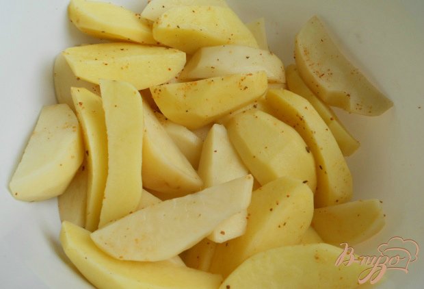 Рецепт Картофель по-французски с грибами и яблоками