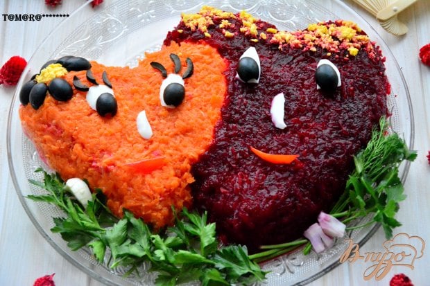 Салат "Два сердца" Салат "Два сердца"