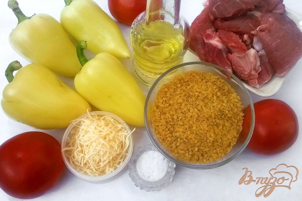 Рецепт Перец, фаршированный булгуром и свининой