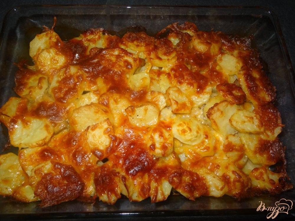 Фото приготовление рецепта: Мясо с картофелем по французски шаг №10