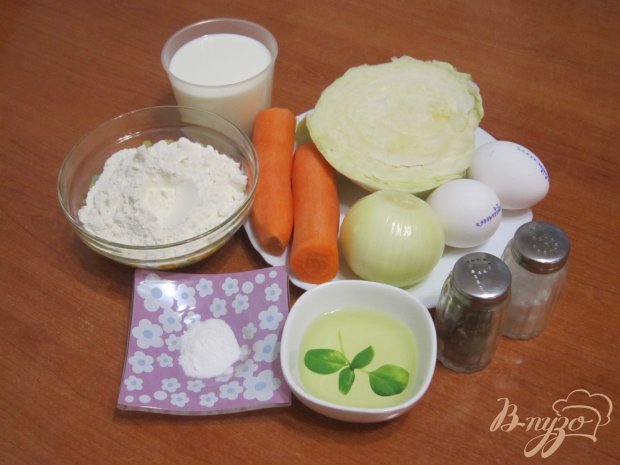 Рецепт Капустный пирог с морковью