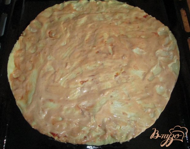 Рецепт Пицца с маслинами и солеными огурчиками