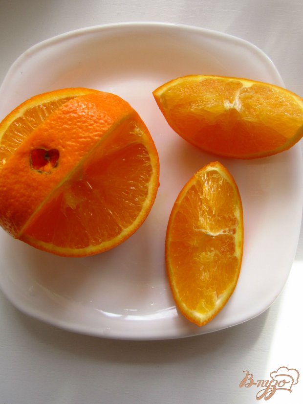 Рецепт Фруктовый салат в апельсиновой корзине