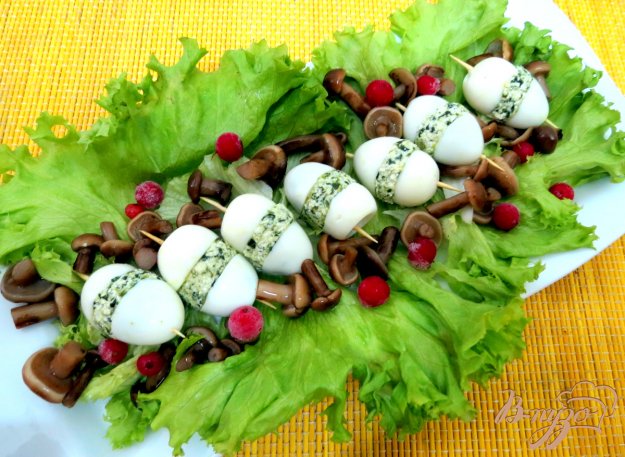 Фаршированные перепелиные яйца на праздничный стол рецепты с фото