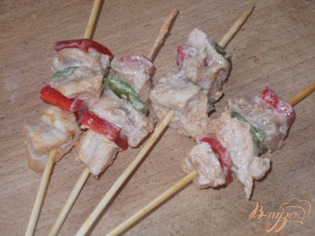 Куриные шашлыки с болгарским перцем Куриные шашлыки с болгарским перцем