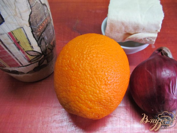 Рецепт Салат из апельсина лука и брынзы