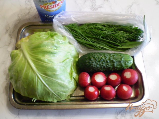 Рецепт Салат из свежих овощей