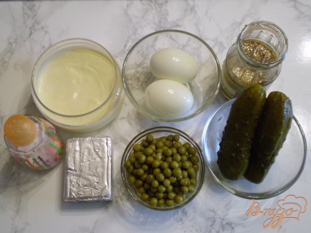 Рецепт Салат Чайка с огурцами маринованными
