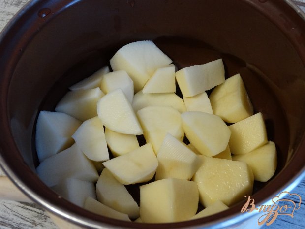 Рецепт Картофельные корзинки с печенью трески