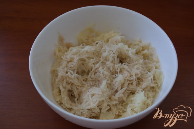 Рецепт Картофельная бабка с сосисками