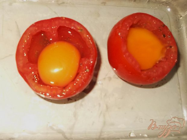 Рецепт Яйца в помидорных чашечках