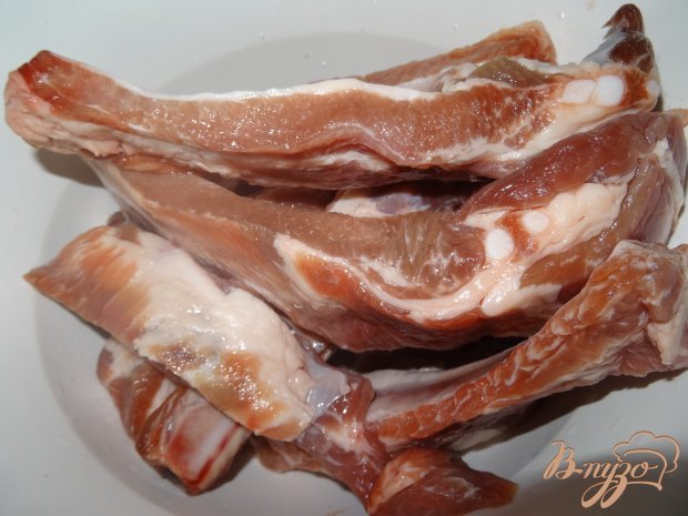 Рецепт Запеченные свиные ребра под соусом