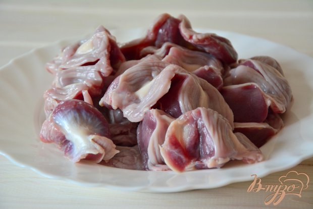 Рецепт Фрикасе из куриных желудочков