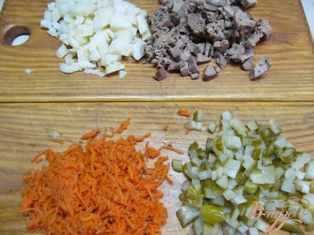 Салат из куриной печени Салат из куриной печени
