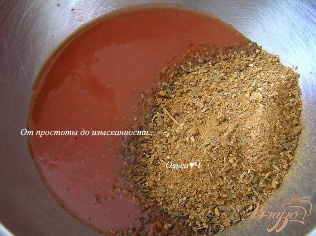 Рецепт Куриные ножки в пряном томатном маринаде