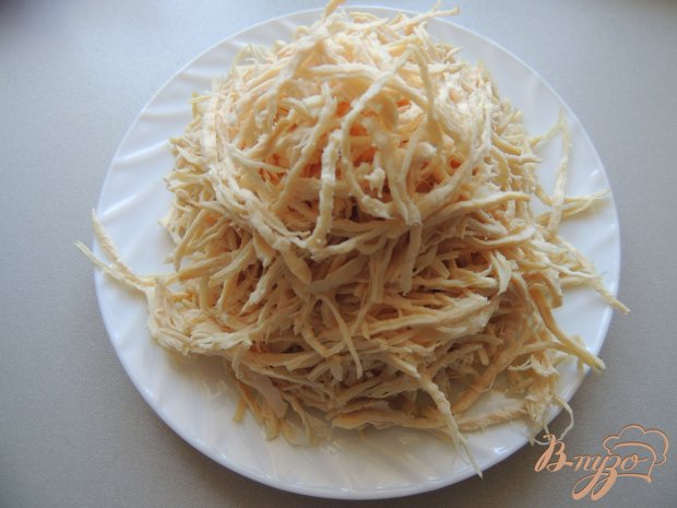 Рецепт Салат Гнездо с курицей и грибами