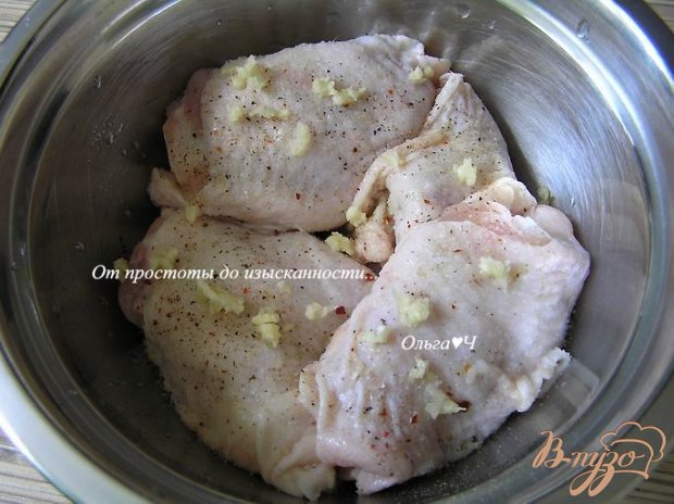 Рецепт Курица с картофелем в рукаве