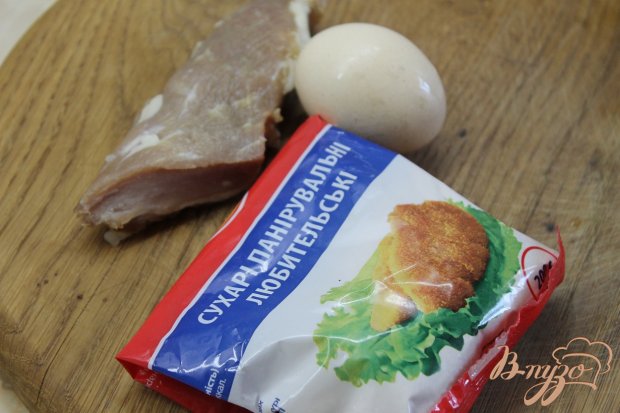 Рецепт Свиная отбивная в панировочных сухарях