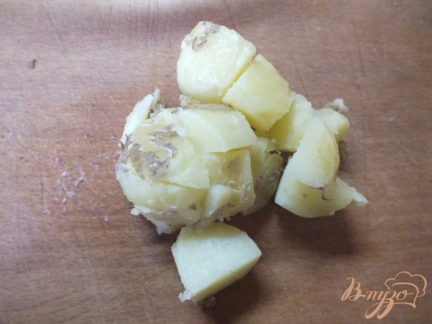 Рецепт Салат с молодым картофелей и куриной грудинкой