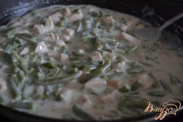 Блины с копченой курицей и фасолью Блины с копченой курицей и фасолью