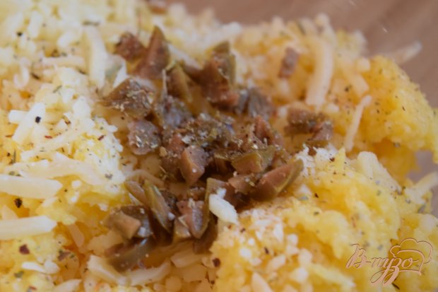 Полента с оливками и сыром Полента с оливками и сыром