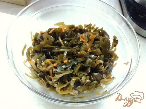 Рецепт Салат из морской капусты с кукурузой