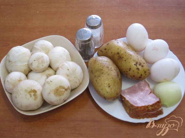Рецепт Тортилья с грибами и картофелем