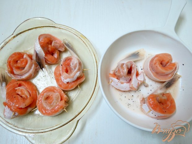 Картофель дюшес с брюшками сёмги Картофель дюшес с брюшками сёмги